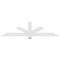 Ekena Millwork Kennewick Architectural Grade PVC Gable Bracket, 72"W x 18"H x 2"D x 4"F, 6/12 Pitch GBP072X18X0204KEN00 - alternate 5